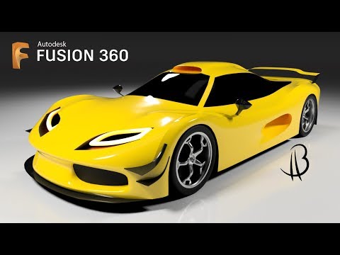 Car Design Speedrun 22 - Using Autodesk Fusion 360 - supercar