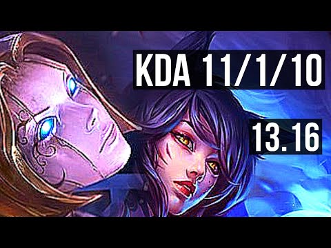 ORIANNA vs AHRI (MID) | 11/1/10, Godlike, 300+ games | KR Master | 13.16