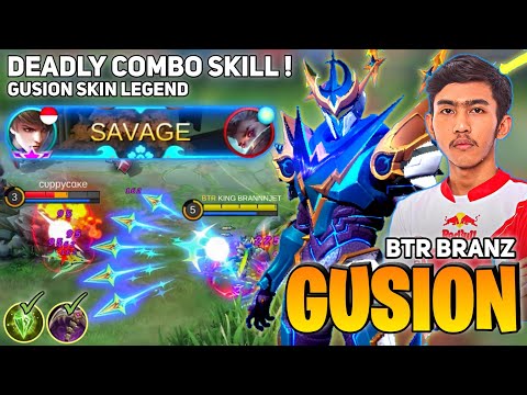 SAVAGE Perfect! Gusion Fast Hand Gameplay | By BTR Branz - Mobile Legend