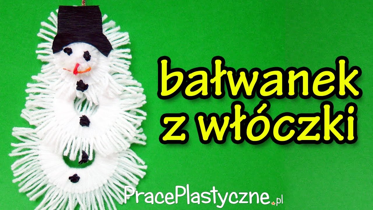 Bałwanek z włóczki