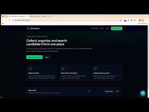 HR Assistant product demo