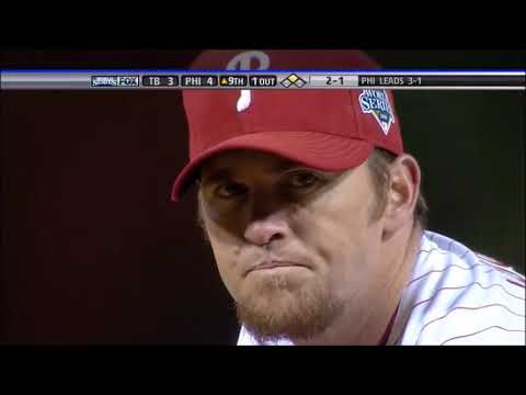 2008 World Series Game 5 second out 9th inning