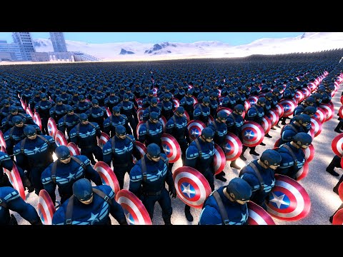 Thanos Vs Captain America Ultimate Epic Battle Simulator UEBS