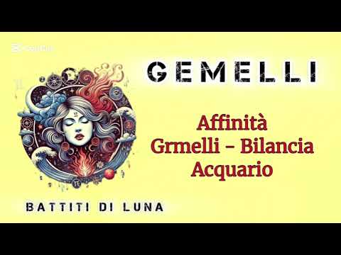 GEMELLI affinità anno 2025 con i segni Aria 💨 Gemelli - Bilancia - Acquario