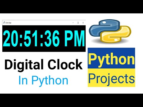 Digital Clock In Python Digital Clock Using Tkinter Python In Hindi 1