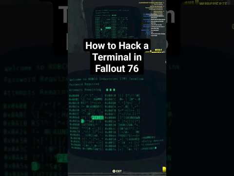 How to Hack a Terminal in Fallout 76 #fallout #fallout76 #gaming #videogames #mmorpg