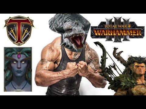 Dwayne Go-Rok Johnson, Orion & Ariel! Wood Elves vs Lizardmen - Total War Warhammer 3