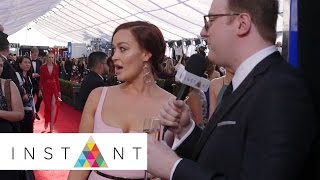 Mamrie Hart & Matt Bellassai Are Looking For A Drink At The 2017 SAG Awards | SAG | INSTANT