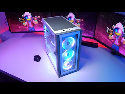 Korpusas Corsair iCUE 4000X RGB Tempered Glass Midi-Tower, juodas video