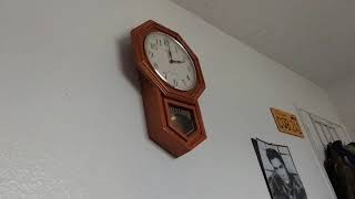 Sterling and Noble Schoolhouse Regulator Clock with Westminster Chimes