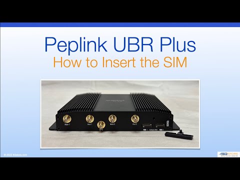Peplink UBR Plus - How to Insert the SIM card