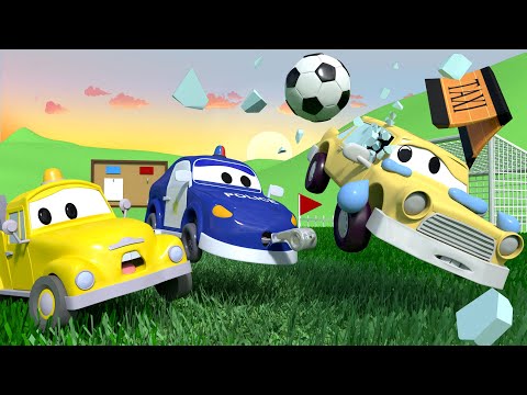 Die kleinen Autos in Car City -  Fußballspiel - Autopolis 🚒 Lastwagen Zeichentrickfilme für Kinder