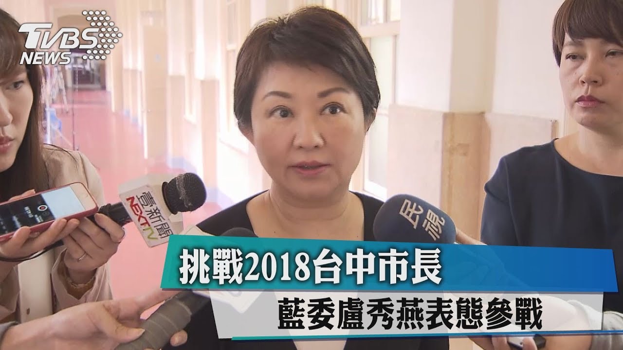 挑戰2018台中市長 藍委盧秀燕表態參戰