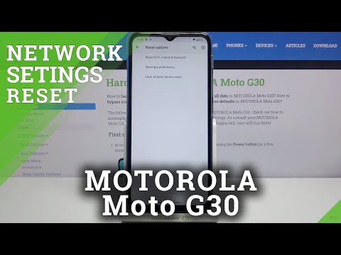 How to Restore Default Network Settings in Motorola Moto G30 - Reset Network Preferences