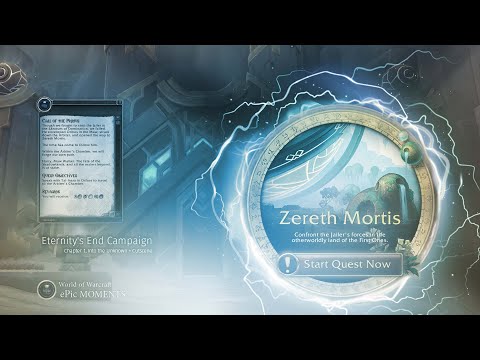 UNLOCKING Zereth Mortis + Eternity's  End Campaign-Chapter 1, Into the Unknown + Cutscene (part 1)