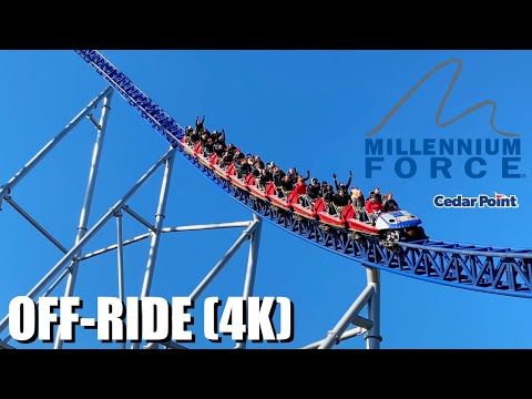 Millennium Force Off-Ride Video (4K) - Cedar Point - Non Copyright