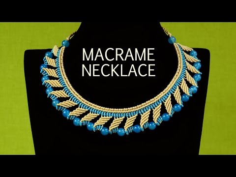 Snaky Macramé Necklace Tutorial