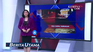 Download lagu Kepanikan Penumpang saat 2 Kapal Tabrakan di Perairan Merak mp3