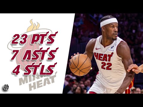 Jimmy Butler 23 pts 7 asts 4 stls vs Pistons 24/25 season
