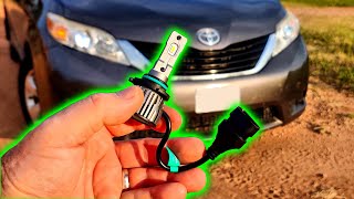 🚗 2021 Review: AISKITS LED Headlight upgrade kit. Installation, Testing & Samples