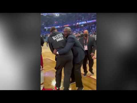 The GOAT Michael Jordan with Luka Doncic - NBA All Star 2022