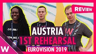 Austria First Rehearsal: Paenda "Limits" @ Eurovision 2019 (Reaction) | wiwibloggs