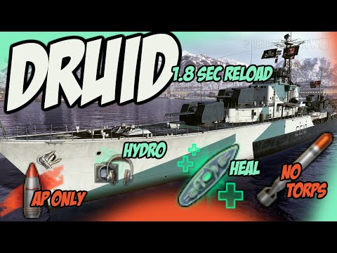 DRUID is Final - Royal Navy double replay NEW t10 DESTROYER