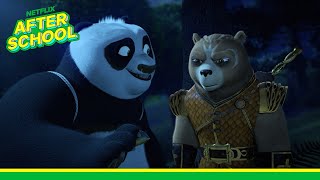 Po Spars With Wandering Blade | Kung Fu Panda: The Dragon Knight 🐻🐉 | Netflix After School