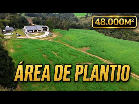 CHÁCARA COM AREA DE PLANTIO ! 48.400M² COM RIO E CASA DE 470M² – ACEITA NEGOCIAÇÃO