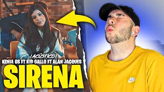 (REACCIÓN) Kenia Os Ft. Kid Gallo, Alan Jacques - Sirena versión acustica (en vivo)