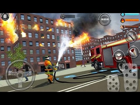 NY City FireFighter 2019 - Fire Truck Driver Rescues 3D - Android Gameplay #3