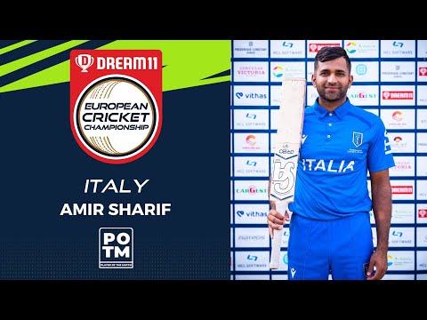 POTM: A.Sharif - Group D, Match 16 - ROM vs ITA | Highlights | Dream11 ECC, 2022 | ECC22.088