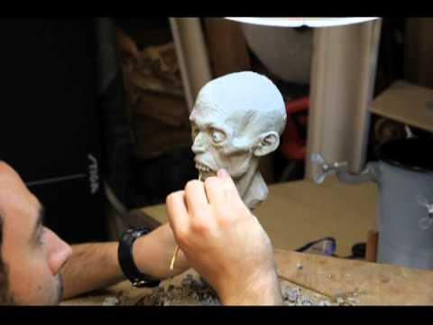 Mini zombie sculpture timelapse