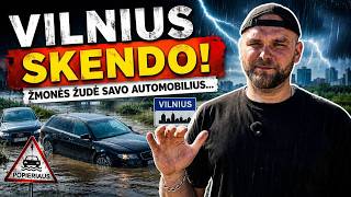 VILNIUS SKĘSTA! Kodėl žmonės vis tiek važiavo į vandenį?