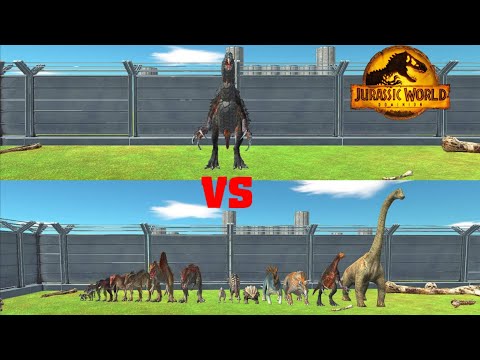 Jurassic World Dominion Therizinosaurus vs Dinosaurs - Animal Revolt Battle Simulator