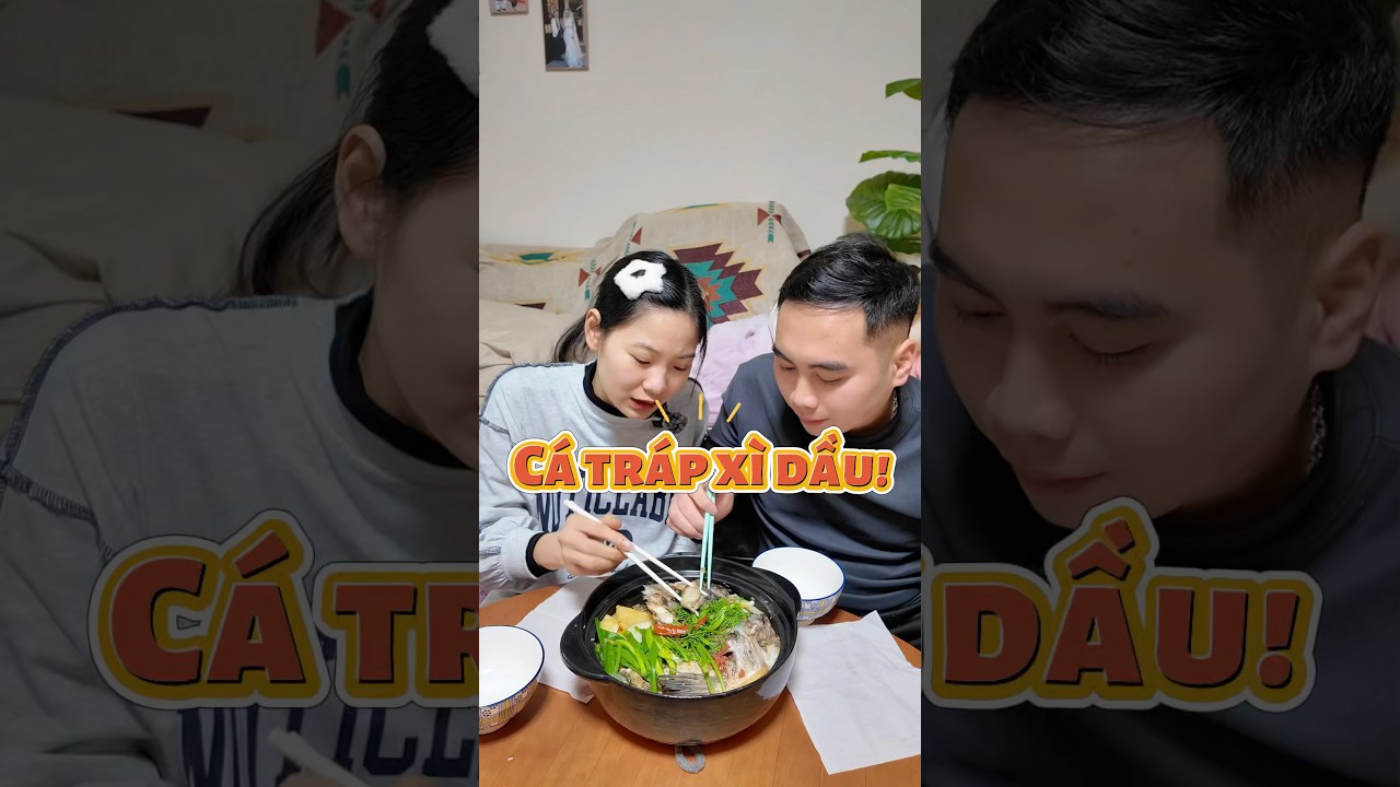 Cá tráp hấp xì dầu😋 #ngocvanga #cuocsongnhatban