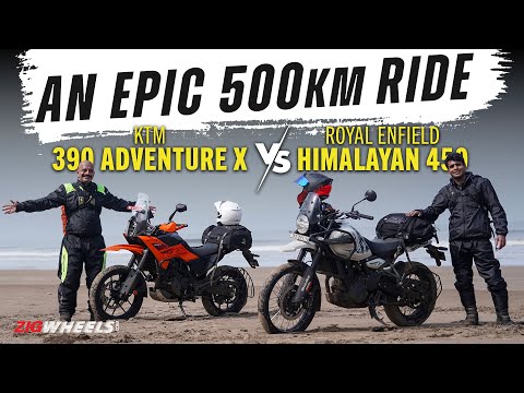 Royal Enfield Himalayan 450 & KTM 390 Adventure X | Adventure Junkies! | ZigWheels