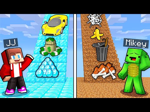 Mikey vs JJ : Ultimate Stairs Challenge in Minecraft (Maizen)