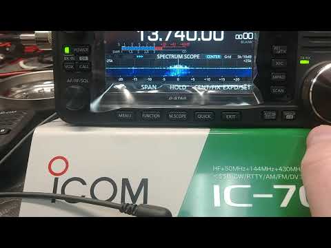 ICOM IC-705 test run