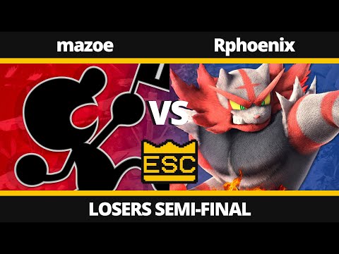 ESC 64 - Losers Semi-Final - mazoe (Mr. Game & Watch) Vs. Rphoenix (Incineroar) - SSBU UK Local