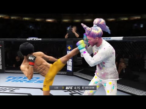 Bruce Lee vs. White Purple - EA Sports UFC 4 - Dragon Fights 🐉