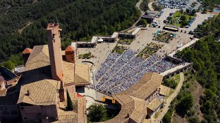 Santuario de Torreciudad - Imágenes aéreas de la Jornada Mariana de la Familia - 4K