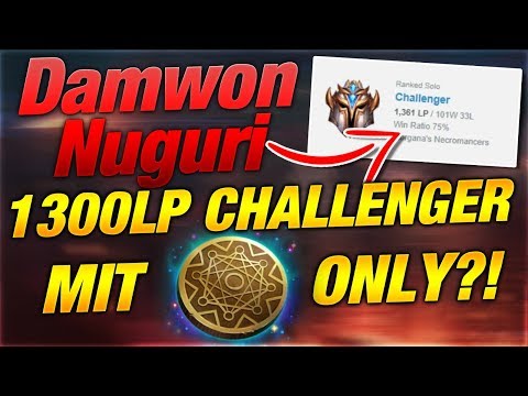 1300 LP Challenger mit Klepto only? Damwon Nuguri im Smurfer Mode [League of Legends]