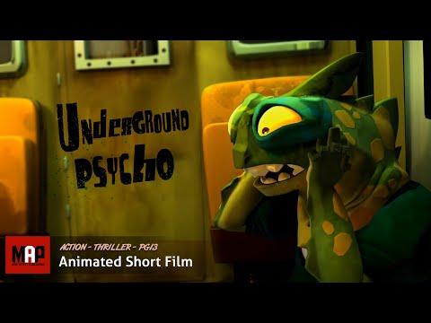 Suspense Thriller CGI 3D Animated Short ** UNDERGROUND PSYCHO ** Psychological Animation by GOBELINS