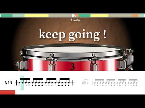 24 minutes stick control routine at 80 BPM
