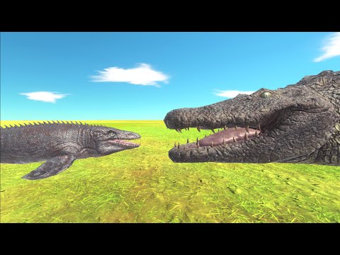 Baby Mosasaurus vs Reptiles and Modern Mammals - Animal Revolt Battle Simulator