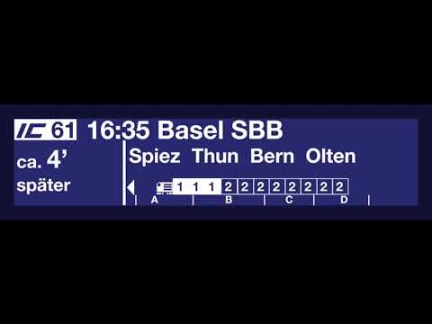 Neues TTS System - IC61 -nach Basel SBB mit +4min Versp. in Interlaken West