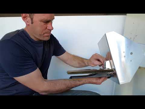 Raymarine RV100 transducer spray guard install