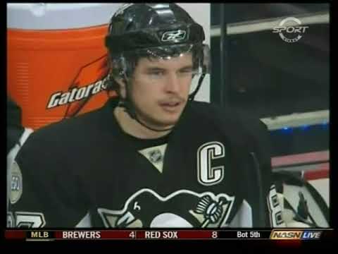 NHL. Play off game. May 18, 2008. Pittsburgh Penguins vs Philadelphia Flayers.  Game 5.