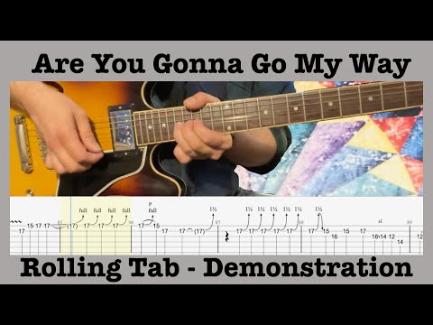 Are You Gonna Go My Way - Lenny Kravitz - Guitar - Lesson - Demonstration - Rolling Tab